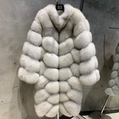 Real Fox Fur Coat for Women