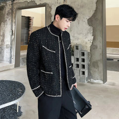 Men's Luxe Classic Textured Tweed Jacket