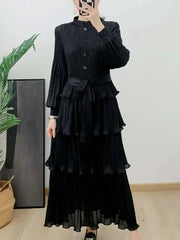 Truly Casual Pleated Blouse Dress