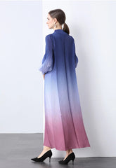 Truly Pleated Cuff Sleeve Dress
