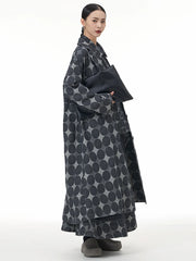Avant-Garde Geometric Trench Coat