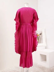 Elegant Truly Pleated Flowy Dress