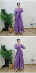 Truly Pleated Loose Long Dress