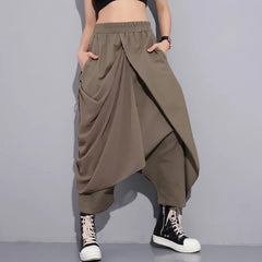 Eva High Waist Trendy Irregular Trousers