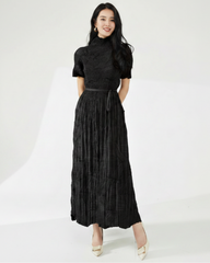 Elegant Pleated Kaftan Dress