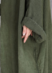 Luxury Boho Genuine Linen Dress