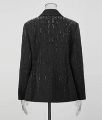 Luxe Crystal Embellished Blazer