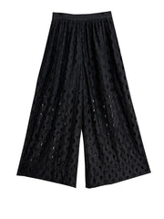 Elegant Cutout Wide-Leg Trousers