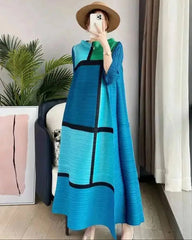 Plissé Conservative Tunic Dress