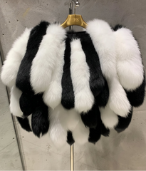 Couture Fox Fur Tail Cape