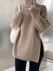 Luxury Ribbed Side-Zip Knit
