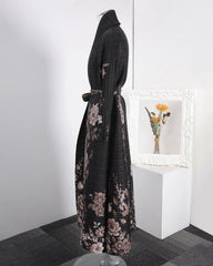 Luxe Plissé Longline Cardigan