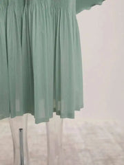 Elegant Ruffled Pleats Dress