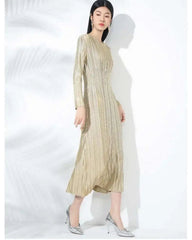 Luxury Pleated Cocktail Dress