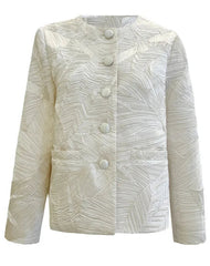 Luxury Pleated Textured Jacket