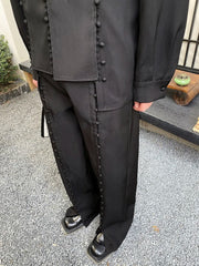 Men's Wide Leg Two-Piece Suit