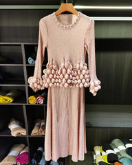 Luxury Bubble Pleated Dress