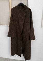 Luxury Wool-Blend Long Coat