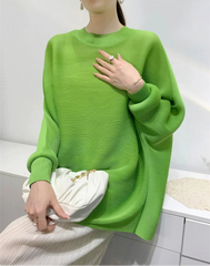 Luxury Pleats Batwing Top