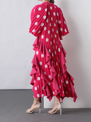 Everyday Plissé Polka Dot Dress