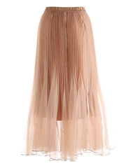 Luxury High-Waist Maxi Tulle Skirt