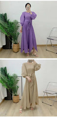Truly Pleated Loose Long Dress