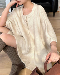Luxury Knitted Poncho Sweater