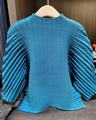 Elegant Accordion Pleated Top