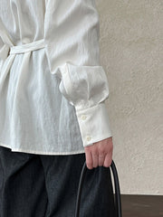 Luxury Draped Blouse Top
