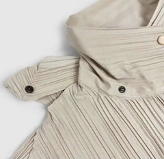 Japanese Pleated Hooded Jacket