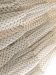Luxury Polka Dot Mesh Skirt