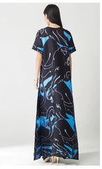 Pleated Geometric Lines Dress