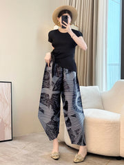 Luxe Plissé Pleat Harem Pants