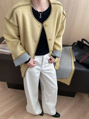 Luxury Wool-Blend Jacket & Scarf