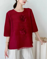 Luxury Pleated Dressy Top