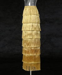 Luxury Fringe Maxi Skirt