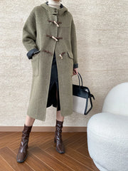 Women's Classic Wool Blend Duffel Coat