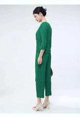Petite Elegance Pleated 2-Piece