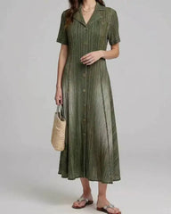 Signature Minimalist Plissé Dress