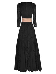 Designer Lace Midi Dress for Formal Events