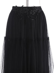Luxury Beaded Tulle Skirt