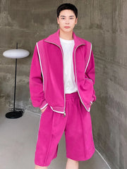 Men's Japanese Streetwear Sweatsuit 2-Piece Set