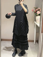 Truly Pleated Maxi Skirt & Extra Long Top Set