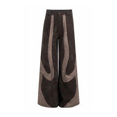 Men's Designer Wide-Leg Streetwear Pants