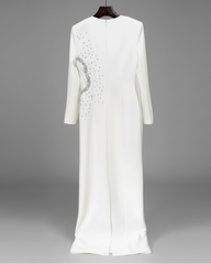 Luxury High-Neck Rhinestone Gown