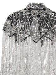 Couture Sequin Embellished Shawl