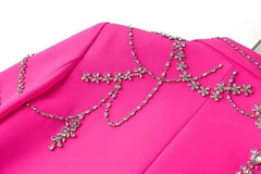 Elegant Embellished Crystal Blazer
