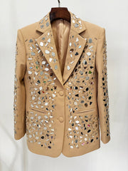 Couture Crystals Shorts & Boyfriend Blazer Suit