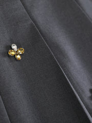 Luxury Crystal High-Waist Skirt