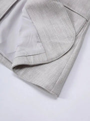 Luxury Draped Cape Blazer